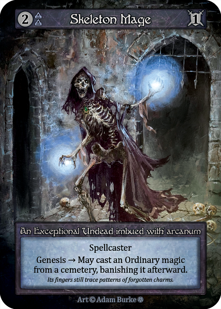 Skeleton Mage - Gothic Sorcery spoiler