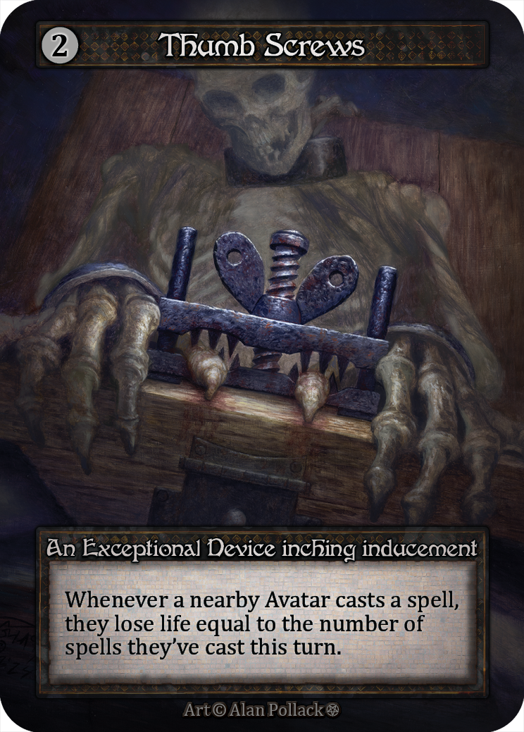Thumb Screws - Gothic Sorcery spoiler